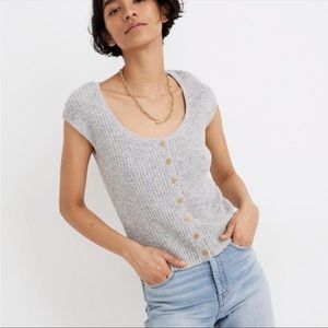 Madewell Shaw Marled Sweater Tee